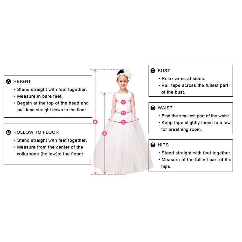 WDE Princess Hot Pink Long Girls Pageant Dresses Kids Prom Puffy Tulle Ball Gown US 8 - Image 5